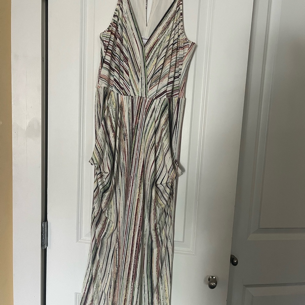BCBGeneration Multicolor Striped Maxi Dress